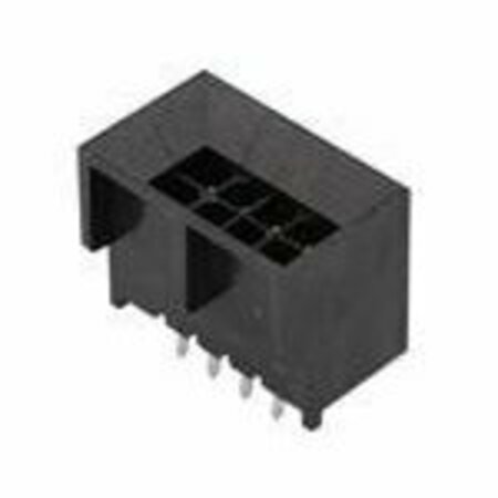 MOLEX Rectangular Power Connector, 8 Contact(S), Male, Solder Terminal, Receptacle 444320803